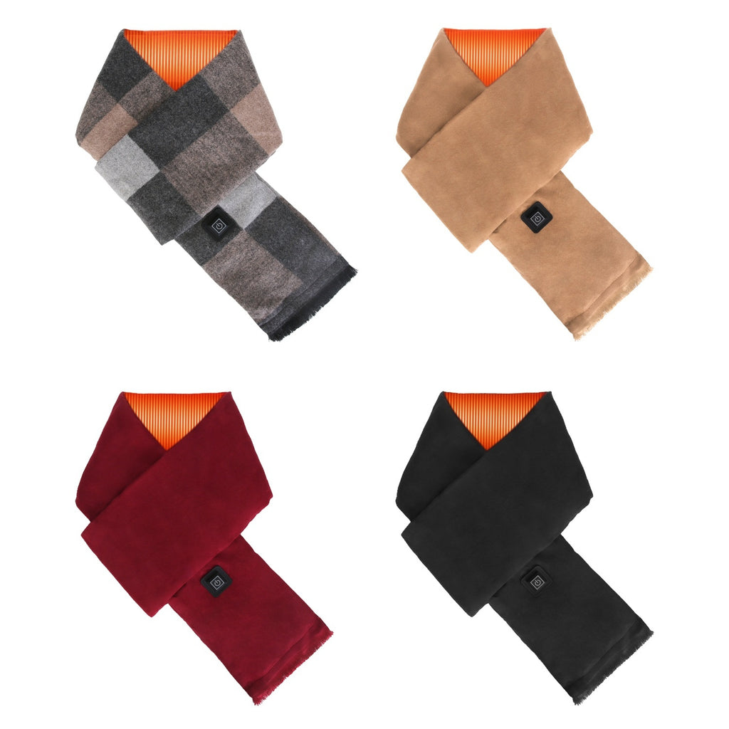 1Pc Electric Heated Winter Scarf USB Heating Neck Wrap Unisex Heated Neck Shawl Soft Warm Scarves With 3 Heating Modes For Outdoor Cycling Skiing Skating Winter Activities