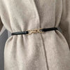 Punch-free Matte Buckle Adjustment Belt Women