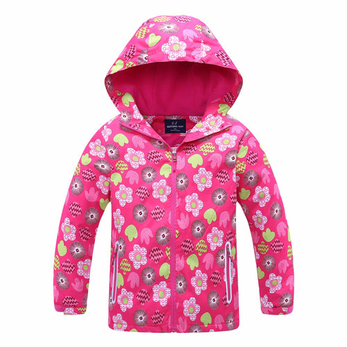 Children's Windbreaker Girls' Jackets, Big Children's Windproof And Rainproof