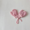 Fleece-lined Warm Finger Halter Baby Gloves