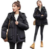 Women's Short Chic Loose Hooded Thickened Thermal Coat