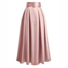 Women's High Waist Pure Color Skirt