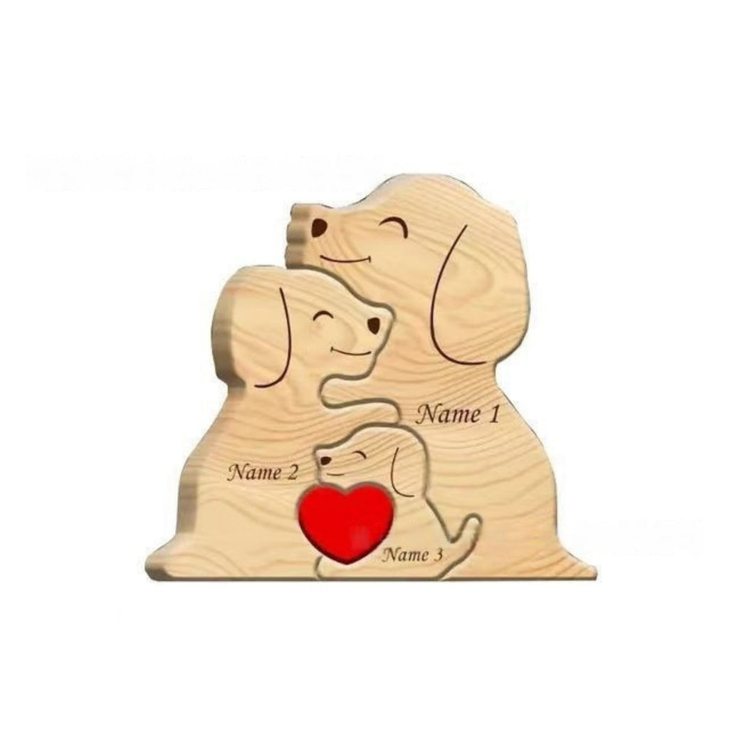 Personalized Wooden Ornaments With Dog Shaped Home Decor