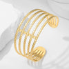 Exaggerated High-grade Non-fading Adjustable Stainless Steel Bracelet For Women