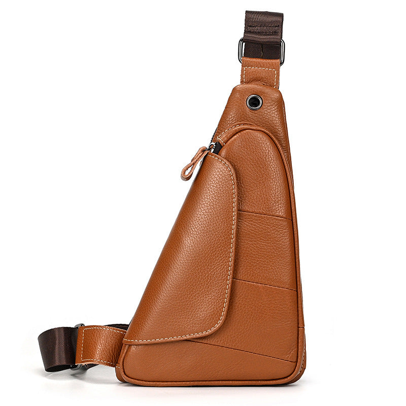 Creative Fashion Leather Men's Chest Bag