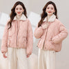 Women's Patchwork Fur Lapel Coat Contrast Color