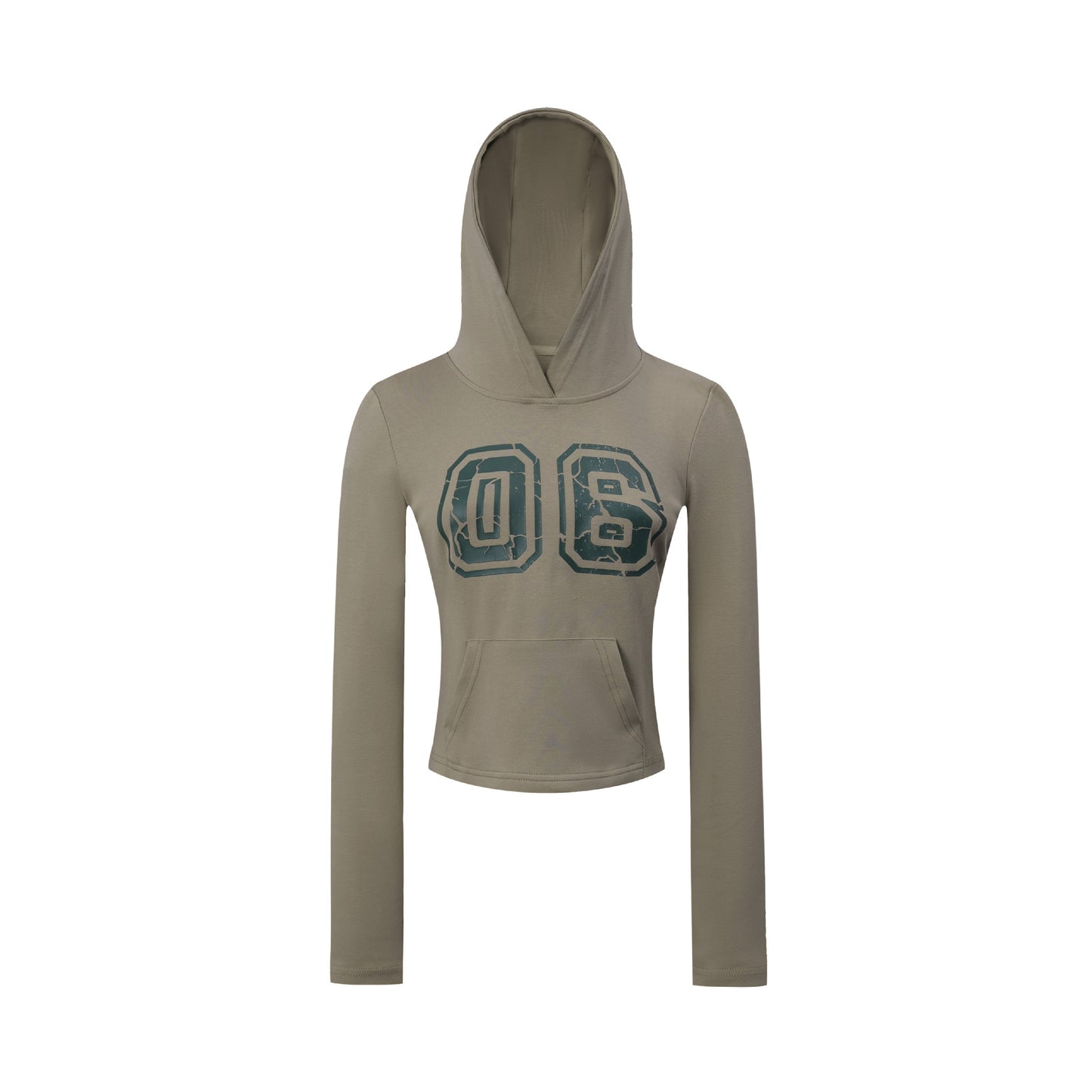 American Retro Hot Girl European And American Printed Hooded Slim Fit Long-sleeved T-shirt