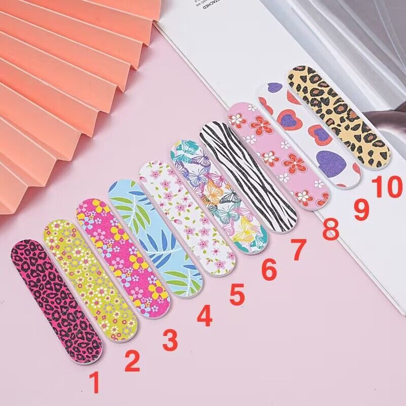 9cm Printed Nail File Color Pattern