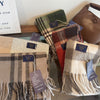 Unisex Cashmere-like Plaid Light Luxury Scarf