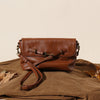 Leather Solid Color Large Capacity Shoulder Crossbody Bag