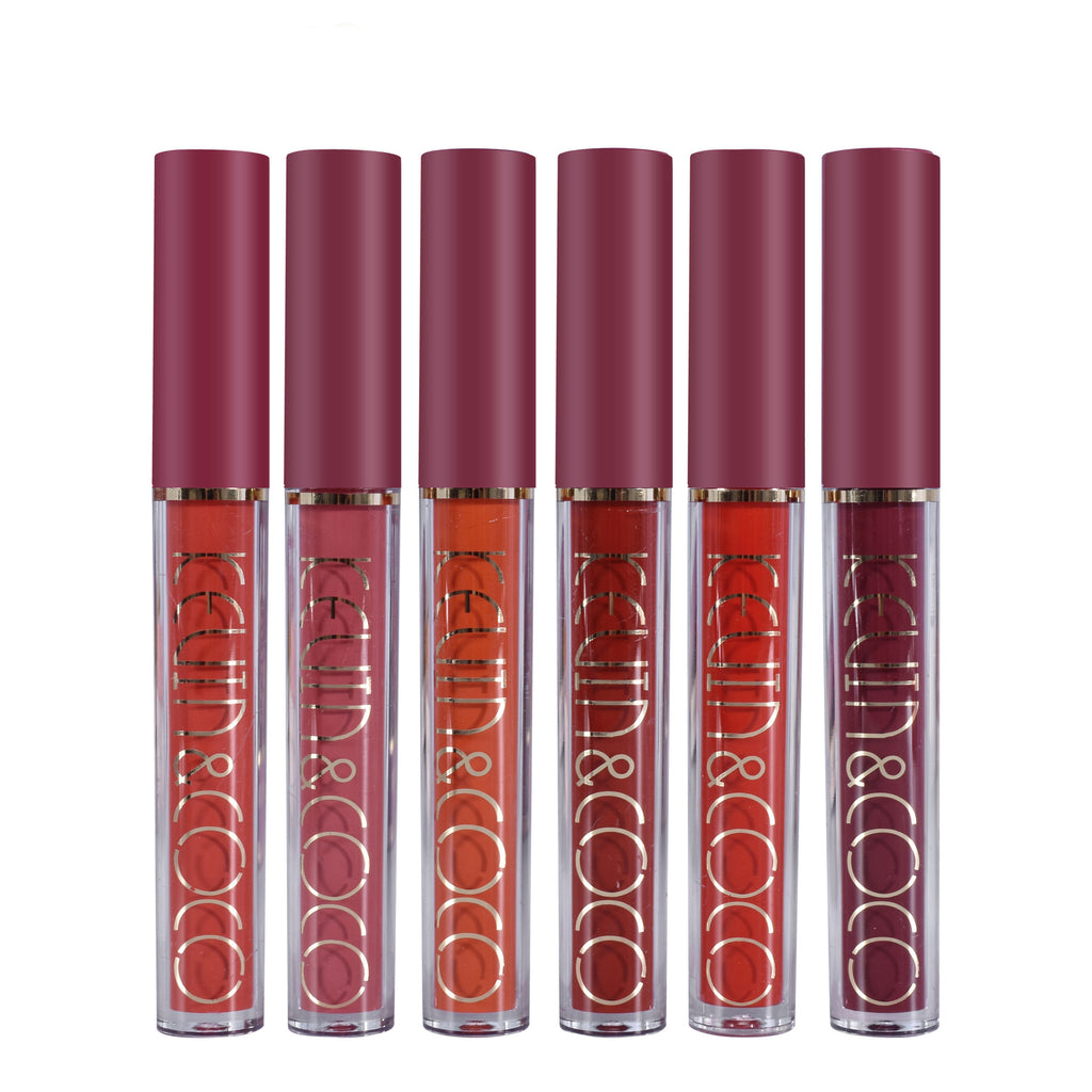 Fashion6-color Lip Glaze Bright  Gloss Lipstick Set