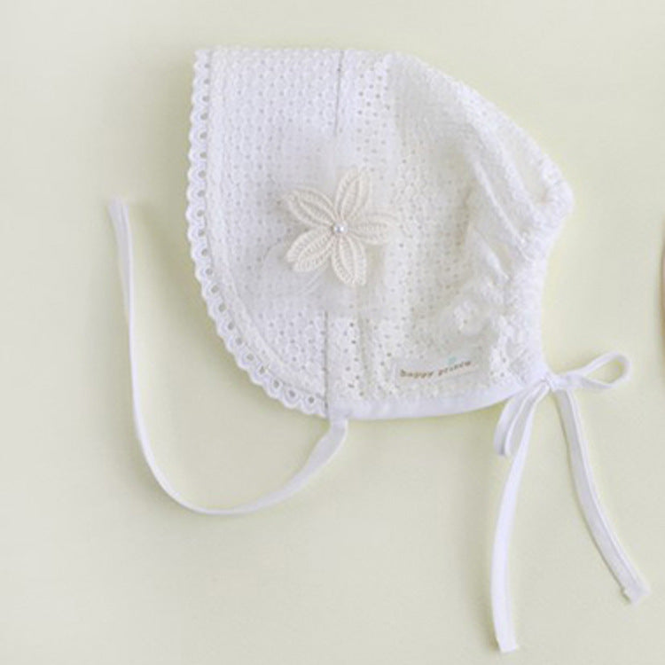 Children's Cotton Beanie Cap Children's Sweet Lace