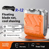 Portable Rotary Dual Ring Electric Shaver Men Travel Mini Shaver Double Floating Magnetic Blade Head Rechargeable Pocket Razors