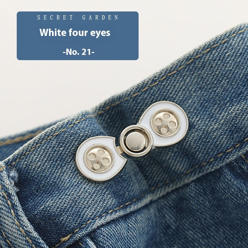 Waist Button Metal Buckle Nail-free Snap Fastener