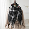 Cashmere-like Plaid Warm Shawl Scarf Unisex All-matching