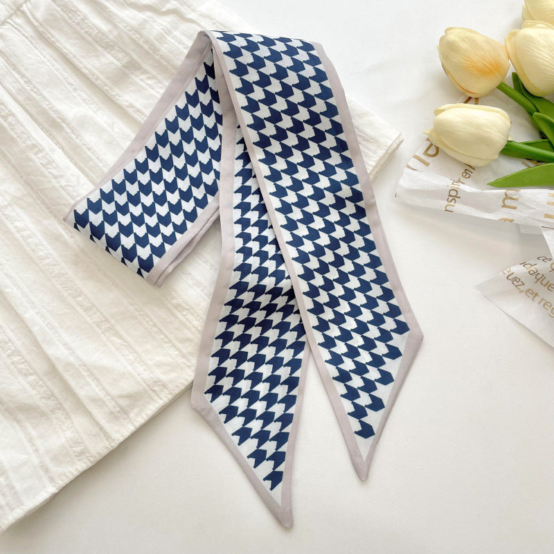 Silk Scarf Women's Long Ribbon Fresh Decoration Hair Rope