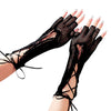 Halloween Anime Sexy Lace-up Sexy Mesh Lace-up Long Gloves