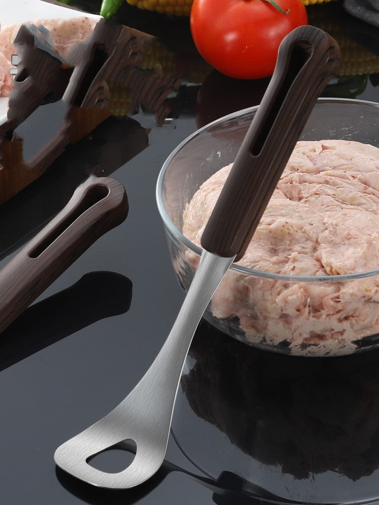 قالب صانع كرات اللحم المصنوع من الفولاذ المقاوم للصدأ وملعقة أدوات الطبخ DIY