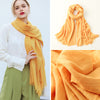 Artistic Sunscreen Solid Color Cotton And Linen Scarf