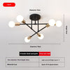 Branch Type Ceiling Lamp Living Room Dining Room Lighting Led Iron Lamp