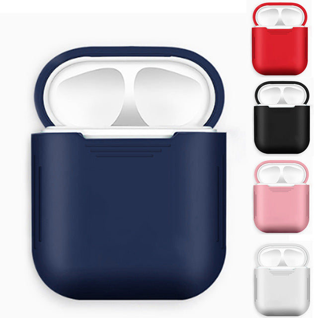 Compatible with Apple, Silicone case with shockproof earmuffs