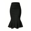 Women's Temperament Fishtail Elastic Skirt