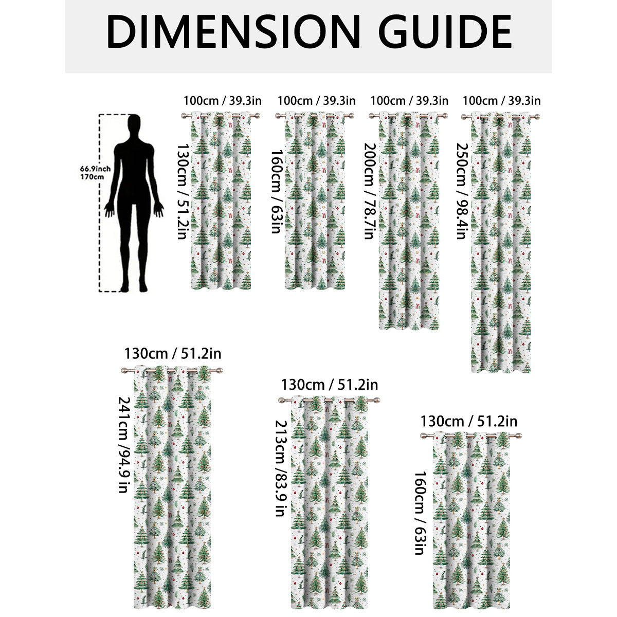 Christmas Forest Punching Shading Curtain Decoration New