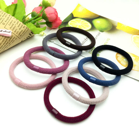 Simple Women's Solid Color Rubber Band Head Rope