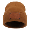 Children And Adults Blank Leather Label Brimless Cap
