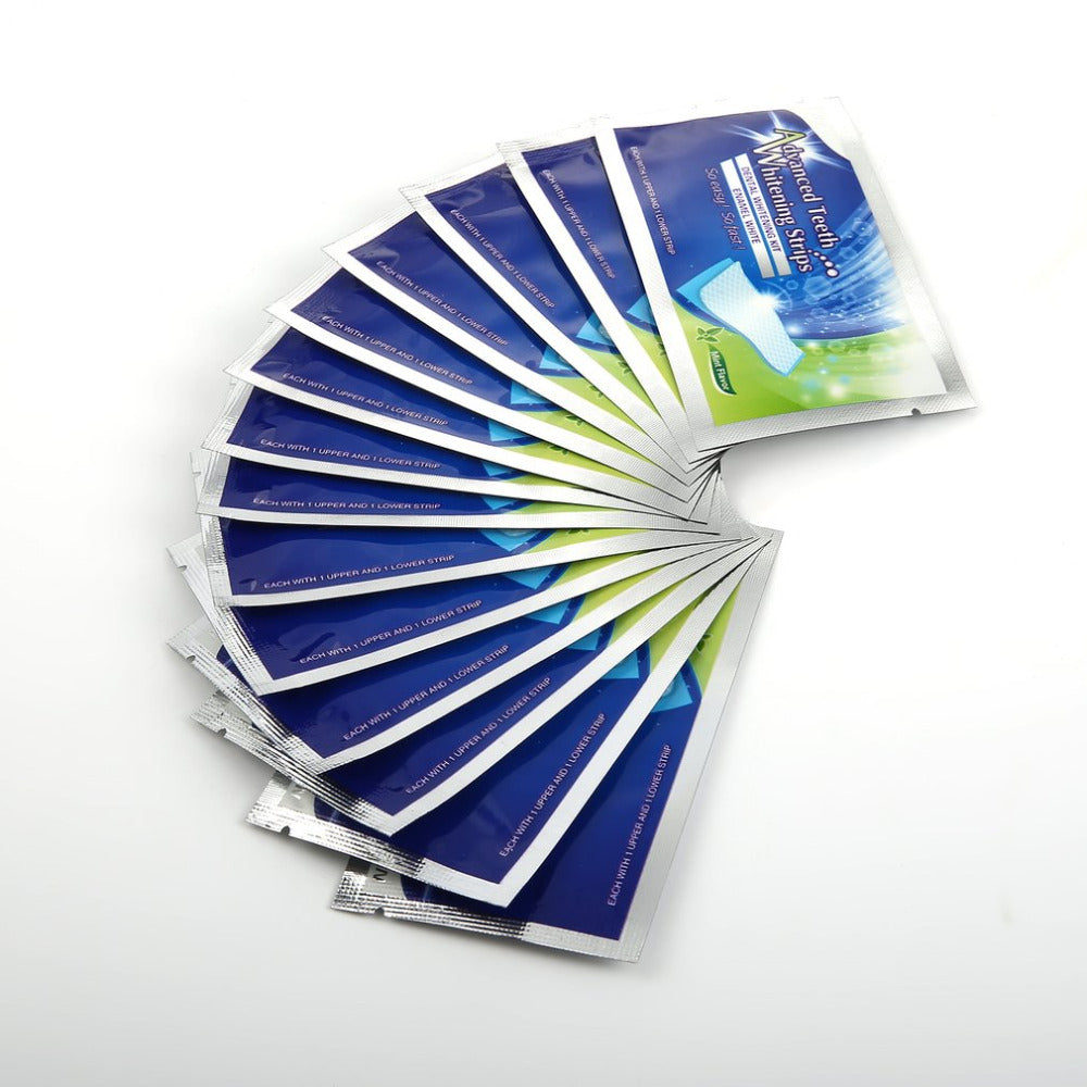 28pcs new white teeth stick to Advanced Teeth Whitening Strips tooth whitening paste.