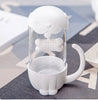 Cute Office Cat Tea Separate Water Cup