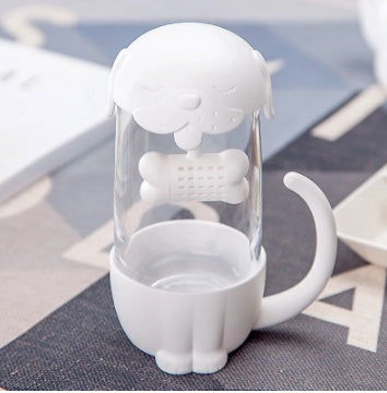 Cute Office Cat Tea Separate Water Cup