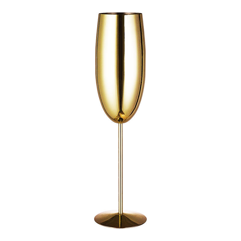 Champagne glass stainless steel goblet