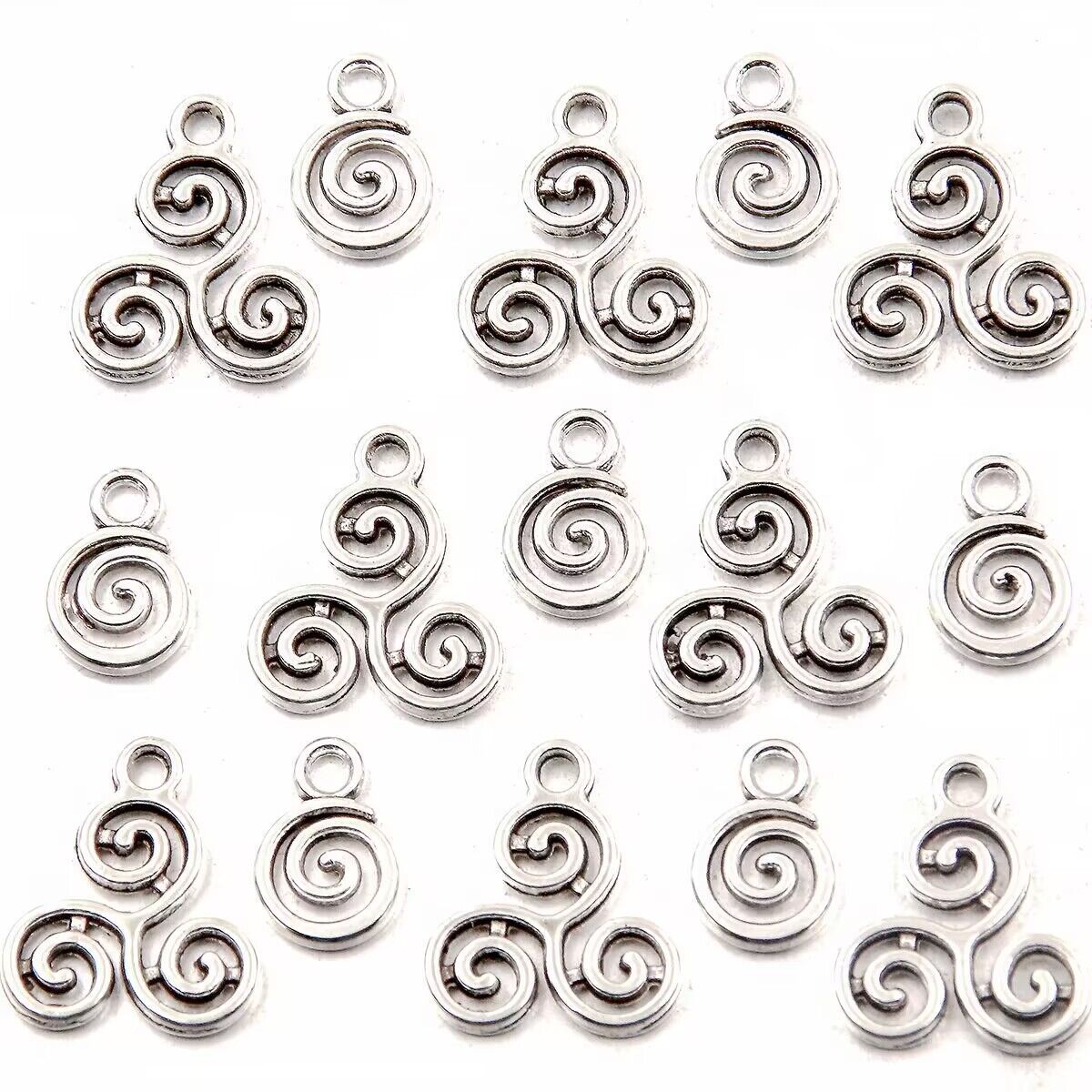 Double-sided Hollow Circle Pendant Alloy Ornament Small Accessories