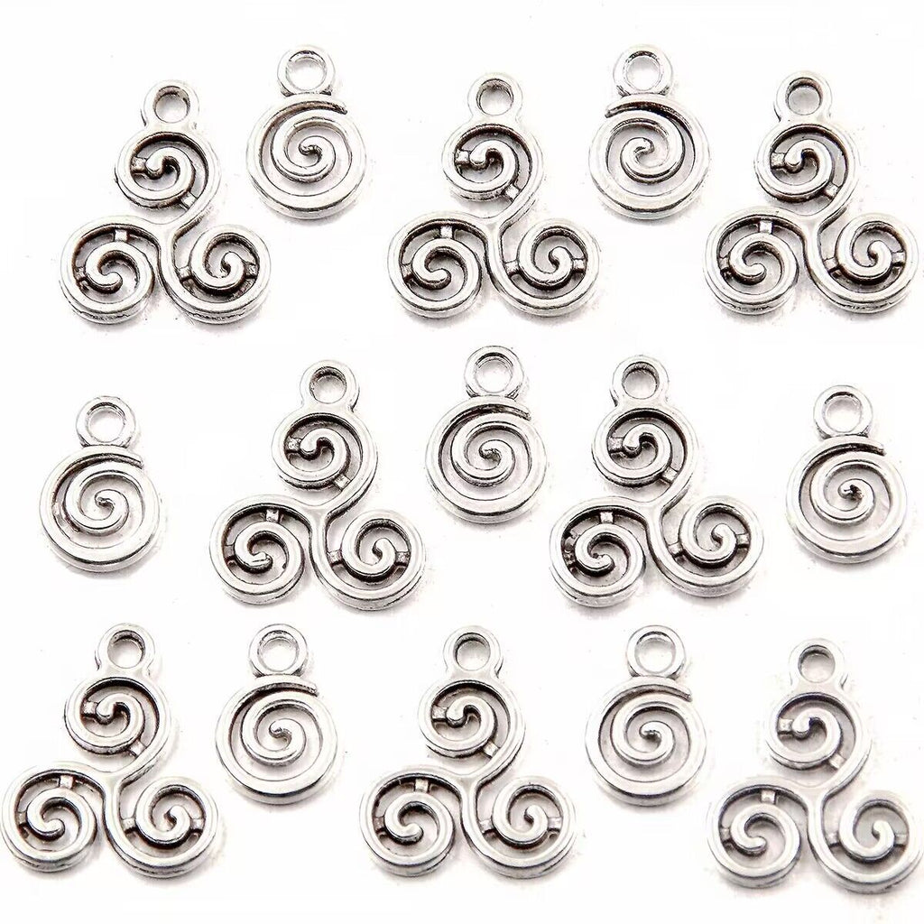 Double-sided Hollow Circle Pendant Alloy Ornament Small Accessories