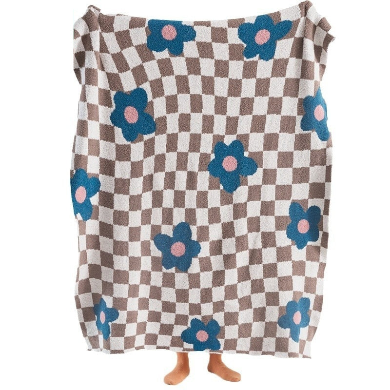 Office Nap Knitted Half Velvet Leisure Blanket