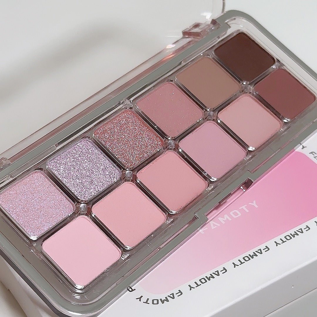 12 - color Eyeshadow Palette Versatile Earth Tones Shimmer Matte - Eshtree