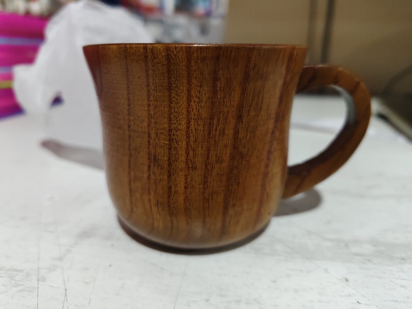 Natural Wood Cup Primitive Handmade Spruce Wooden Cup Breakfast Beer Milk Drinkware