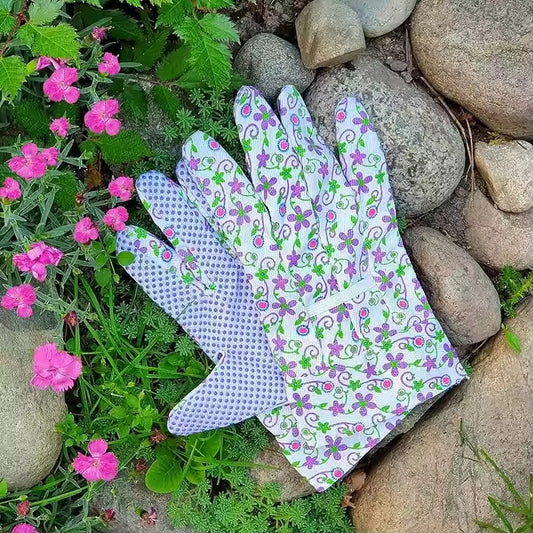 Gardening Gloves Garden Flower Planting Gloves Printing