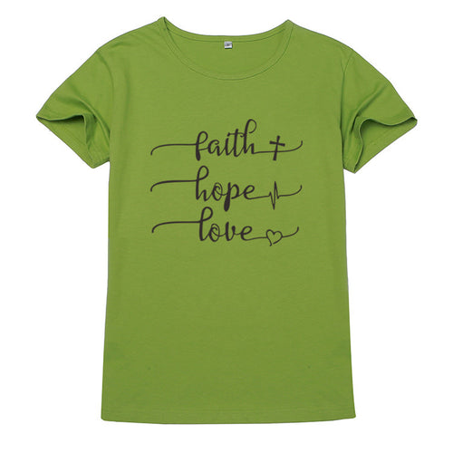 Letter print short sleeve