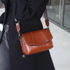 Leather Women's Casual Zip Crossbody Bag