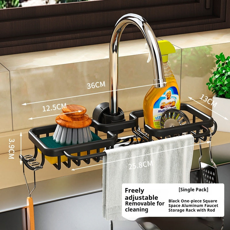 Kitchen Racks Hanging On A Faucet Household