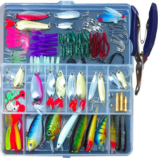 132 Pcs Fishing Lures Set Mixed Minnow Hooks Fish Lure Kit In Box Artificial Bait Fishing - Eshtree
