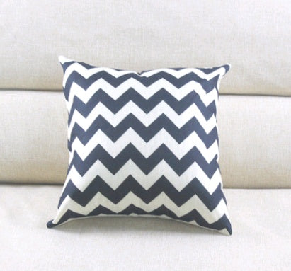 Linen striped hug pillowcase wave pattern cushion bag
