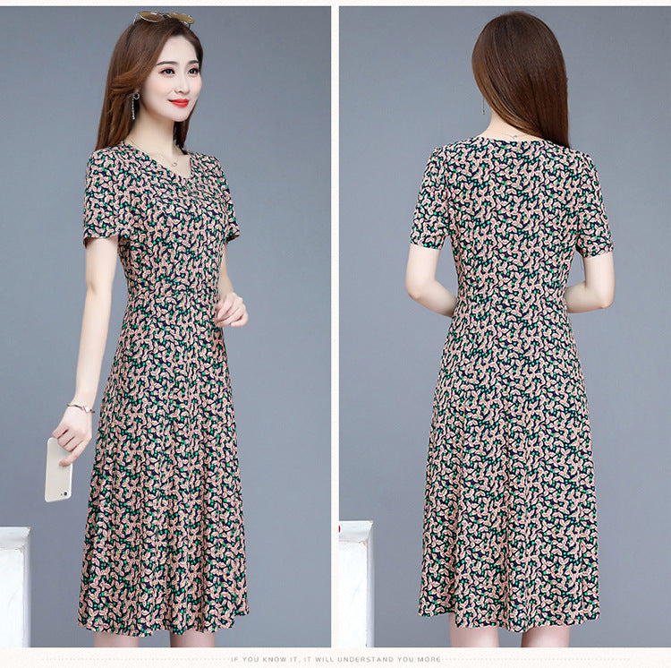 Yard cover belly print dress
