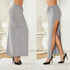 Fashion European And American Style Long Skirt Slim-fit Woolen Skirt Versatile Split Skirt