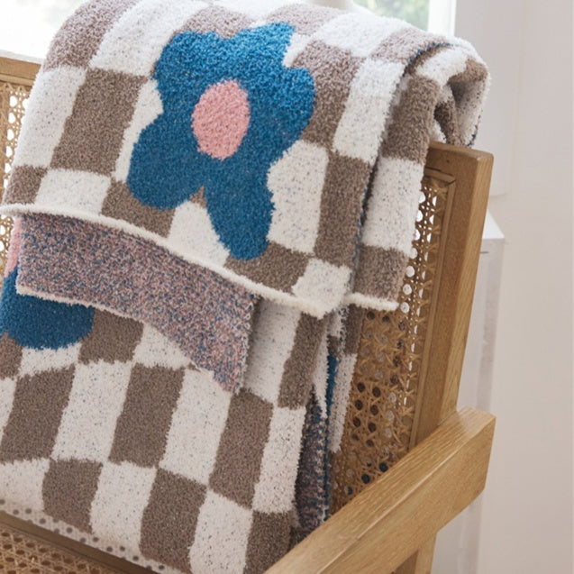 Office Nap Knitted Half Velvet Leisure Blanket