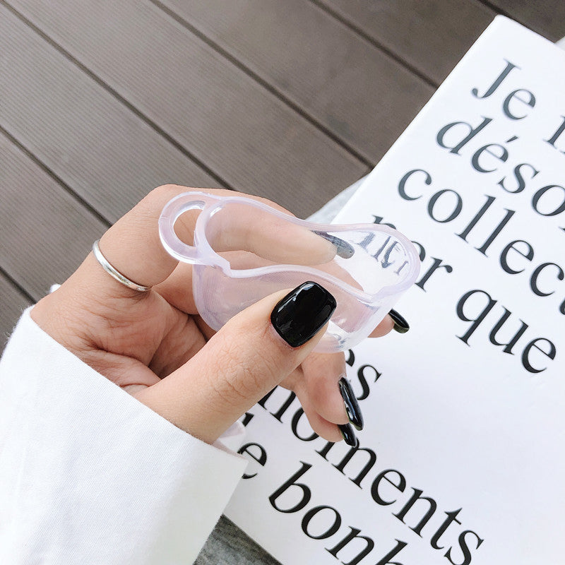 غطاء سماعة أذن على شكل أرنب قطيفة لطيف وبسيط ومبتكر ومضاد للسقوط