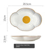 Simple SUNFLOWER Ceramic Poached Egg Household Creative Tableware