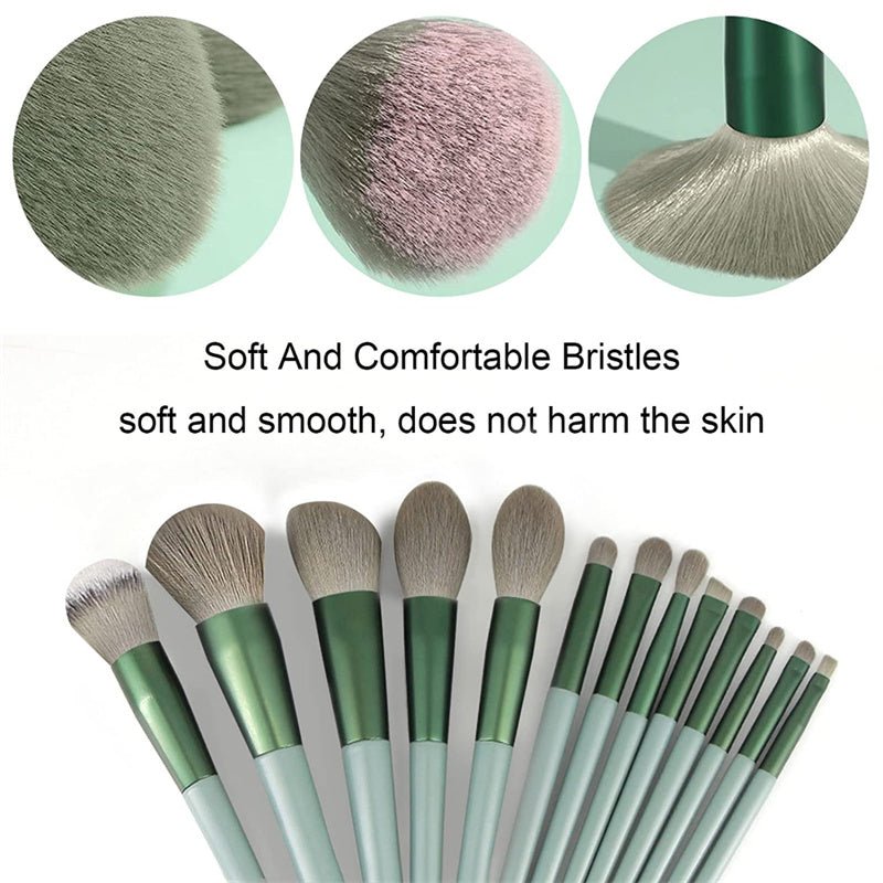 13Pcs Makeup Brush Set Make Up Concealer Brush Blush Powder Brush Eye Shadow Highlighter Foundation Brush Cosmetic Beauty Tools - Eshtree